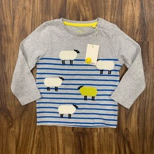 SOLD Baby Boden | NWT Sheep Appliqué Tee, 18/24M